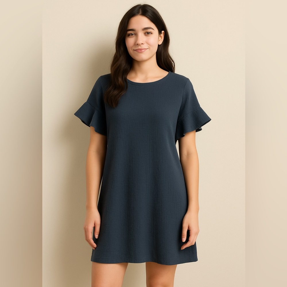 🌸 Amaryllis Flutter Sleeve Dress